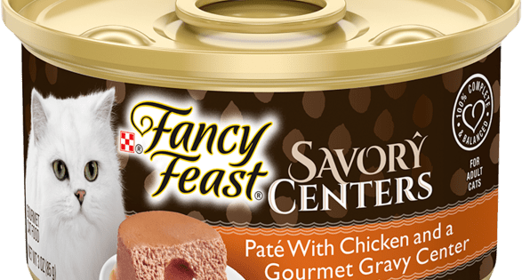 Fancy Feast Savory Centers Paté With Chicken And A Gourmet Gravy Center